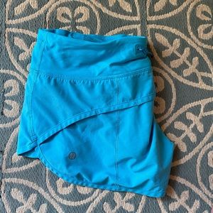 Blue lululemon shorts! Size 2 and barely been worn